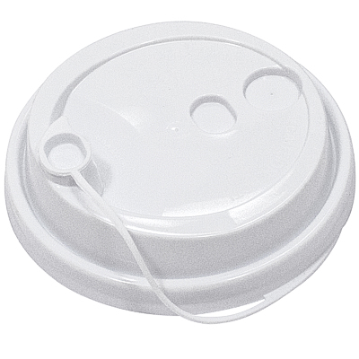 Крышка для стакана  d80 мм многофункциональная БЕЛАЯ PP "POKROV PLAST" 1/50/1000
