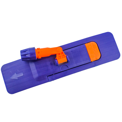 ДЕРЖАТЕЛЬ С ПЕДАЛЬЮ 400Х100 ММ 1 ДЛЯ МОП С КАРМАНАМИ СИНИЙ ПЛАСТИКОВЫЙ "HUNT`S" 1/